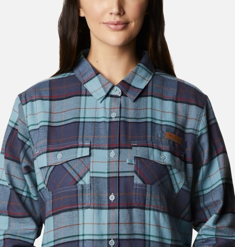 Camasa Columbia PHG Roughtail Long Sleeve Field Flannel Dama Turcoaz | XK0SQ1M98