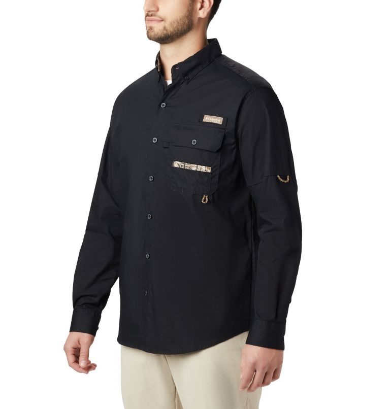 Camasa Columbia PHG Sharptail Long Sleeve Barbati Negrii | VQA0ZSM1Q