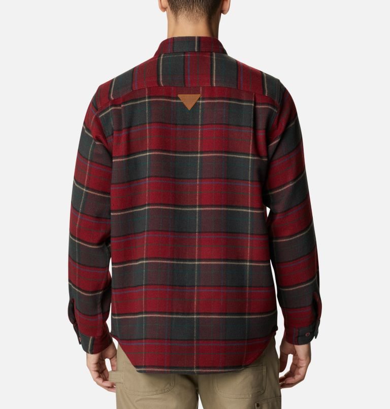 Camasa Columbia Roughtail Field Heavyweight Flannel Barbati Rosii | GOS0A8ZQ9