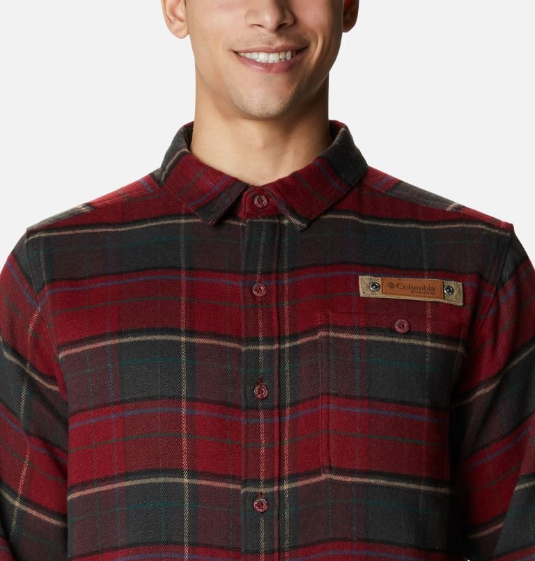 Camasa Columbia Roughtail Field Heavyweight Flannel Barbati Rosii | GOS0A8ZQ9