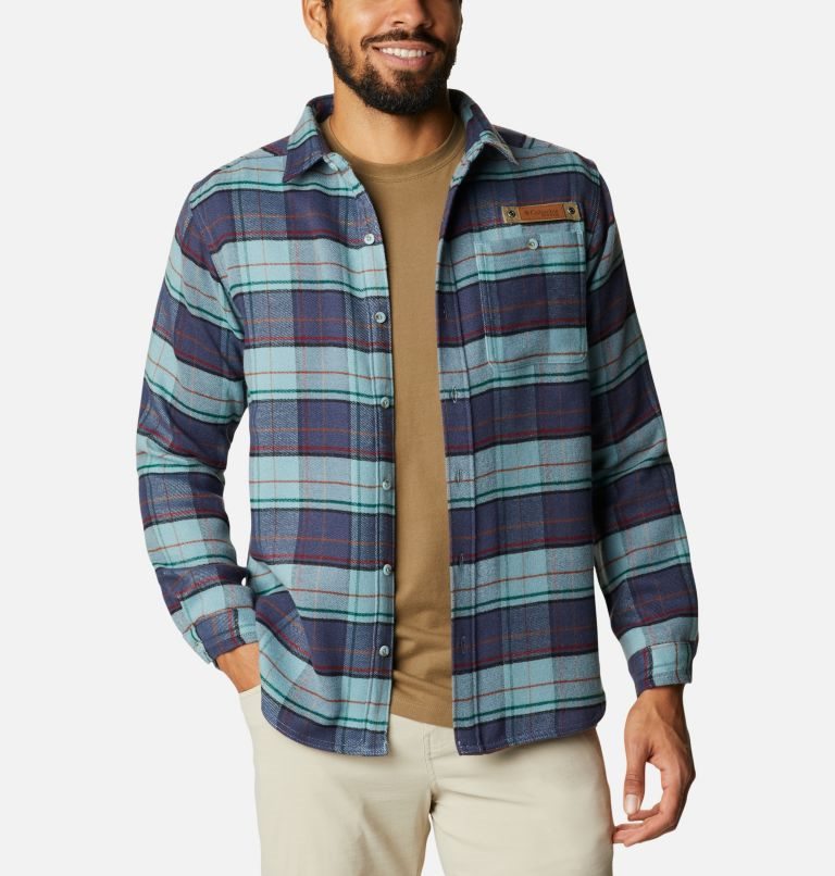 Camasa Columbia Roughtail Field Heavyweight Flannel Barbati Turcoaz Bleumarin | SA7M8A0ZQ