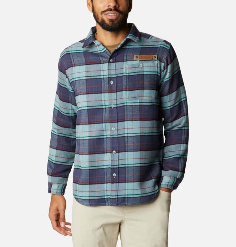 Camasa Columbia Roughtail Field Heavyweight Flannel Barbati Turcoaz Bleumarin | SA7M8A0ZQ