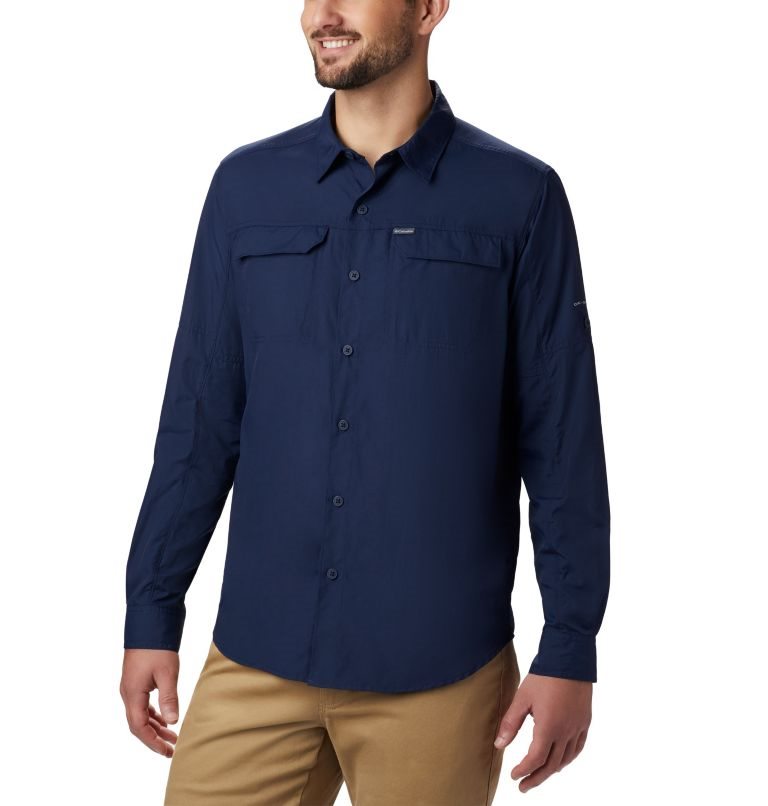 Camasa Columbia Silver Ridge 2.0 Long Sleeve Barbati Bleumarin | FQ0MS9Z17