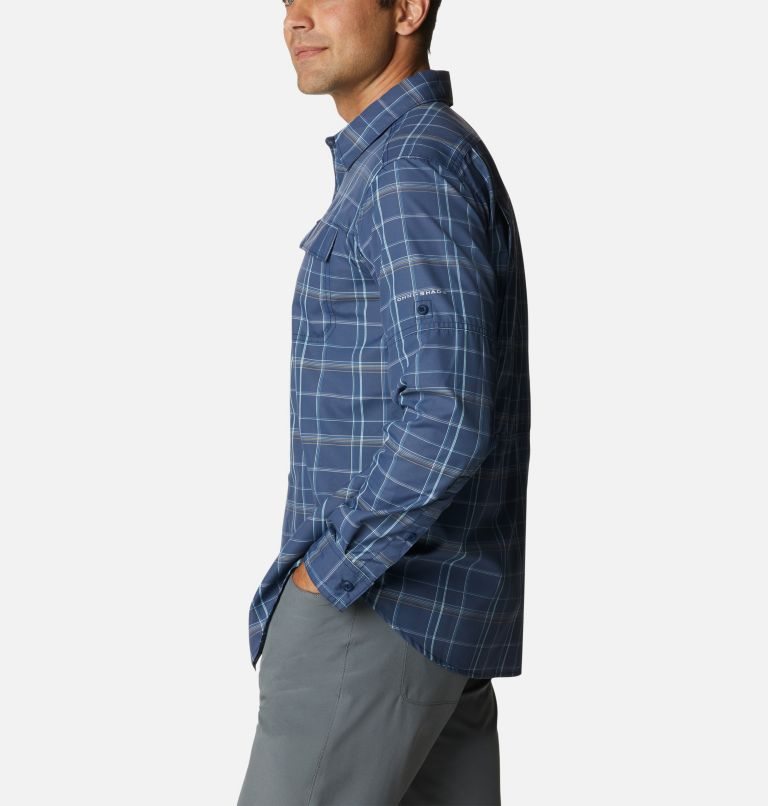 Camasa Columbia Silver Ridge 2.0 Plaid Long Sleeve Barbati Bleumarin | GN987MQ0S