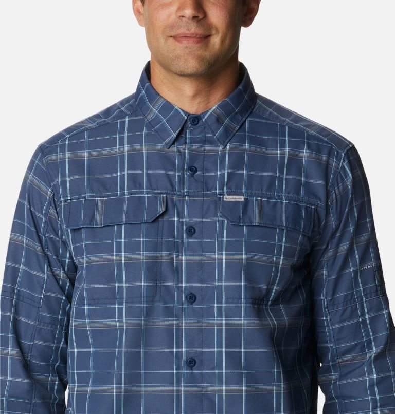 Camasa Columbia Silver Ridge 2.0 Plaid Long Sleeve Barbati Bleumarin | GN987MQ0S