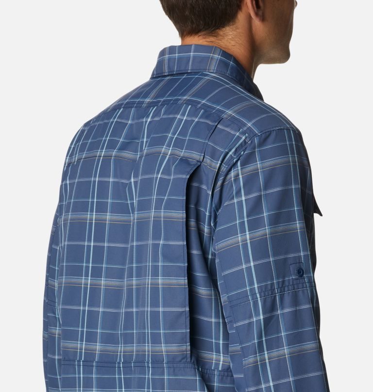 Camasa Columbia Silver Ridge 2.0 Plaid Long Sleeve Barbati Bleumarin | GN987MQ0S