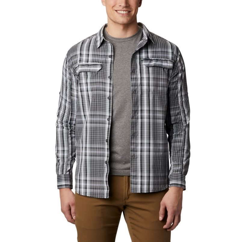 Camasa Columbia Silver Ridge 2.0 Plaid Long Sleeve Barbati Gri | KH0M7SZQ9