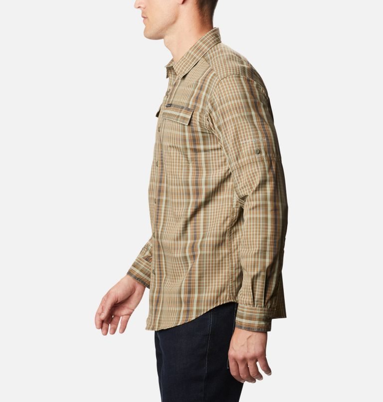 Camasa Columbia Silver Ridge 2.0 Plaid Long Sleeve Barbati Maro Deschis | OSMZ790SA