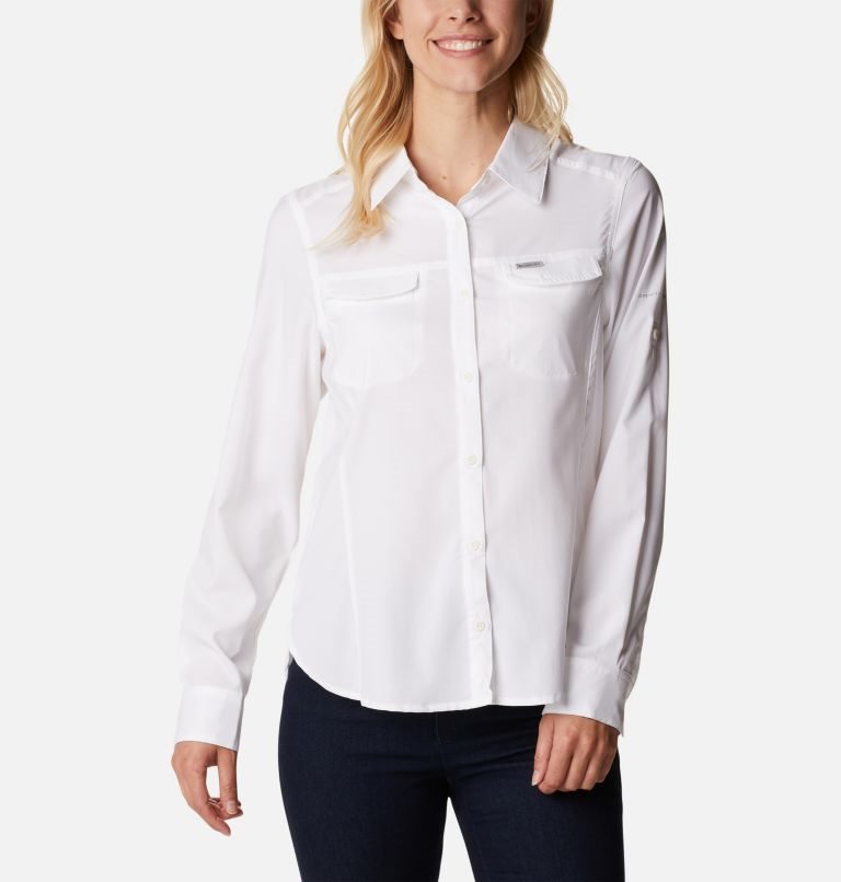 Camasa Columbia Silver Ridge Lite Long Sleeve Dama Albi | QM907S8ZA