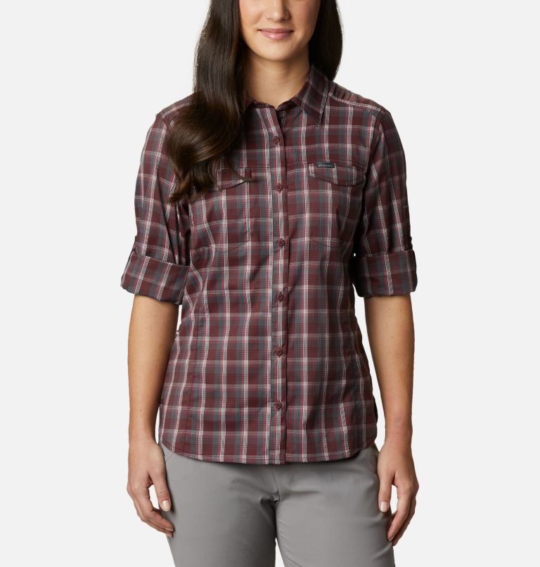 Camasa Columbia Silver Ridge Lite Plaid Long Sleeve Dama Visinii | MU9108ZSM