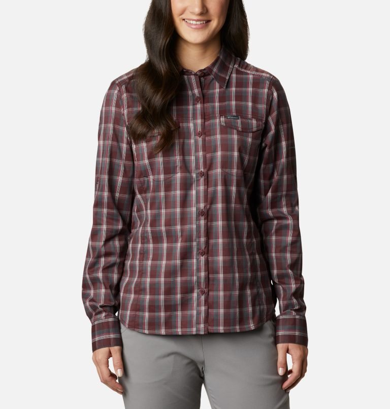 Camasa Columbia Silver Ridge Lite Plaid Long Sleeve Dama Visinii | MU9108ZSM