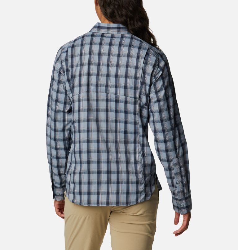 Camasa Columbia Silver Ridge Lite Plaid Long Sleeve Dama Albastri | OPQS719ZM