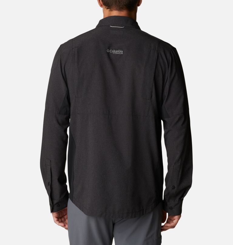 Camasa Columbia Titan Pass Irico Long Sleeve Barbati Negrii | AH9A1QMZ7