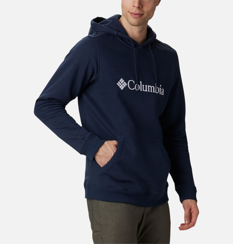 Hanorac Cu Gluga Columbia CSC Basic Logo II Barbati Bleumarin | ENQ9A8S71