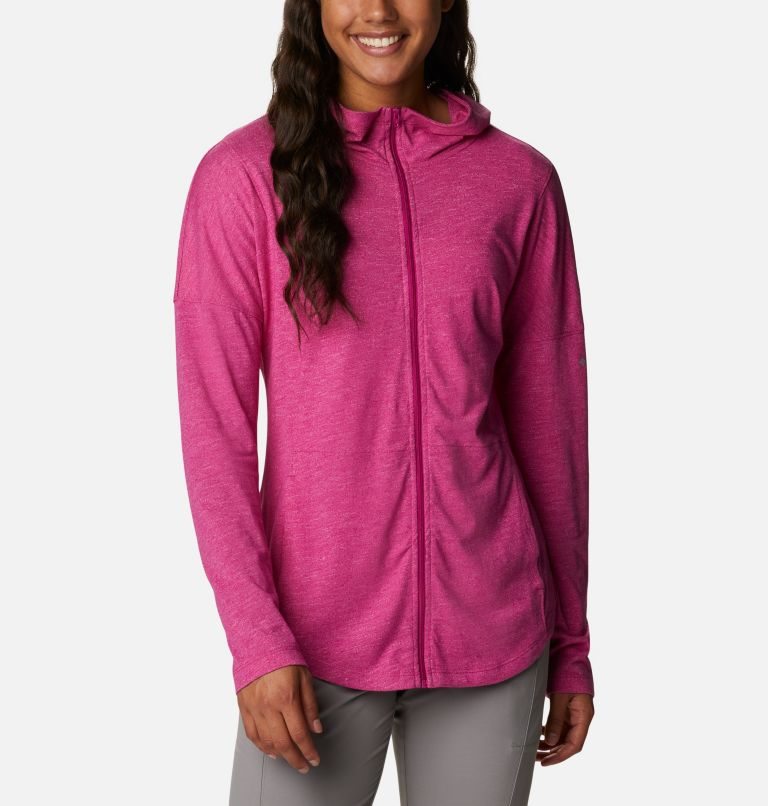 Hanorac Cu Gluga Columbia Cades Cove Full Zip Dama Fucsie | GZZQA091S