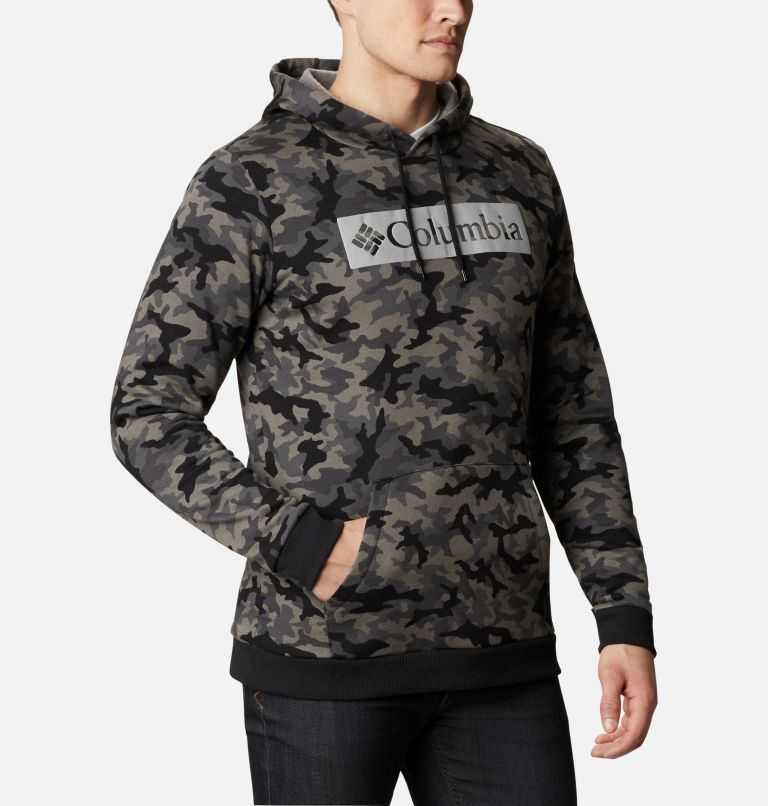 Hanorac Cu Gluga Columbia Logo Printed Barbati Camuflaj | MKS9MZQ70