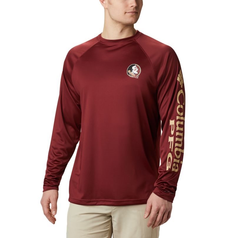 Hanorace Columbia Collegiate PFG Terminal Tackle Long Sleeve - Florida State Barbati Rosii | GJMQ9ASZ8