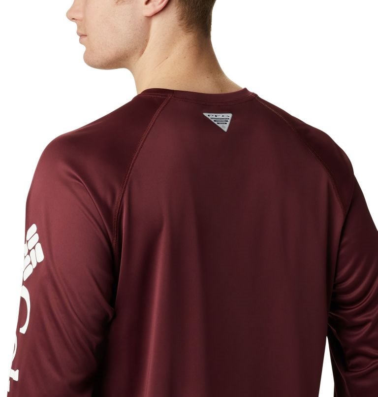 Hanorace Columbia Collegiate PFG Terminal Tackle Long Sleeve - Texas A&M Barbati Visinii | SDZQSA780