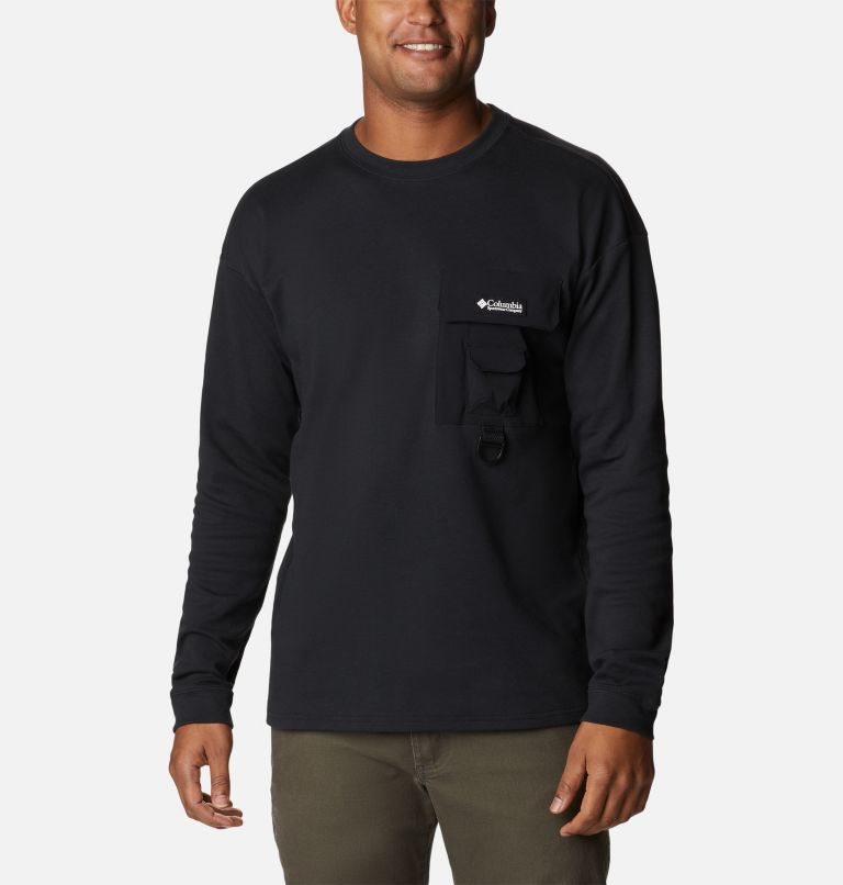 Hanorace Columbia Field Creek Double Knit Long Sleeve Barbati Negrii | MC798Z1SM