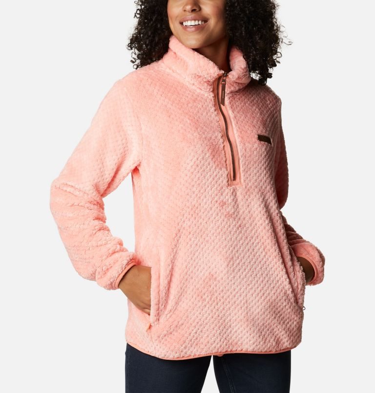 Hanorace Columbia Fireside Quarter Zip Sherpa Fleece Dama Corai | FU8190MQA