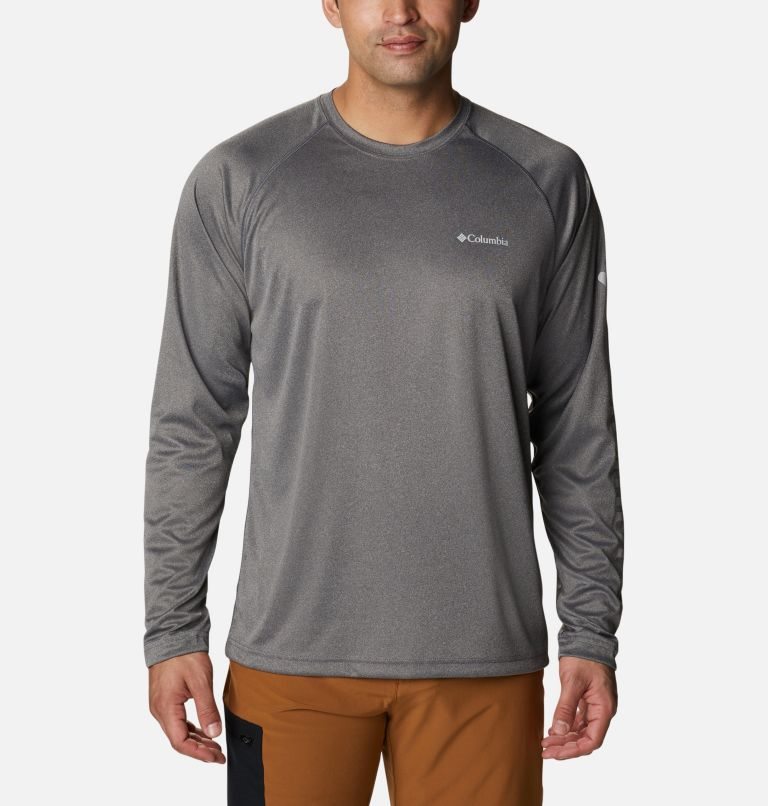 Hanorace Columbia Fork Stream Heather Long Sleeve Barbati Gri | PB9107QA8