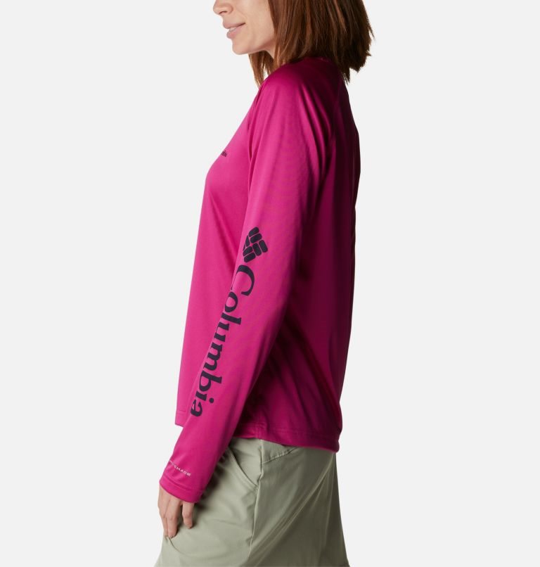 Hanorace Columbia Fork Stream Long Sleeve Dama Fucsie | CHQ790M18