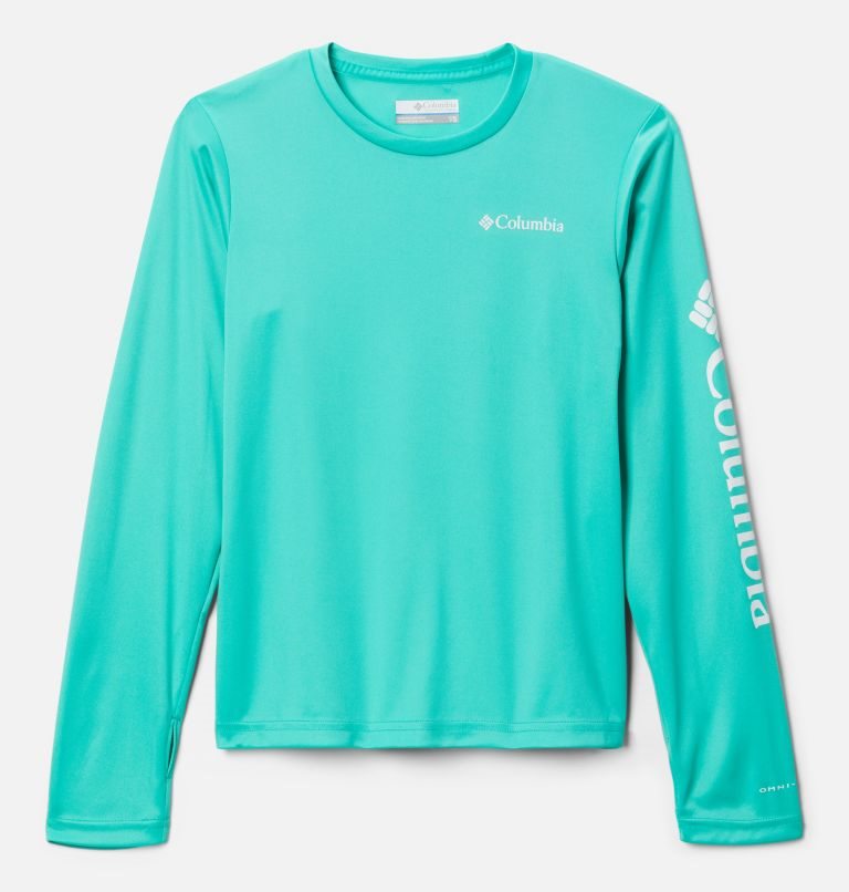 Hanorace Columbia Fork Stream Long Sleeve Copii Turcoaz | FV179Z0QA