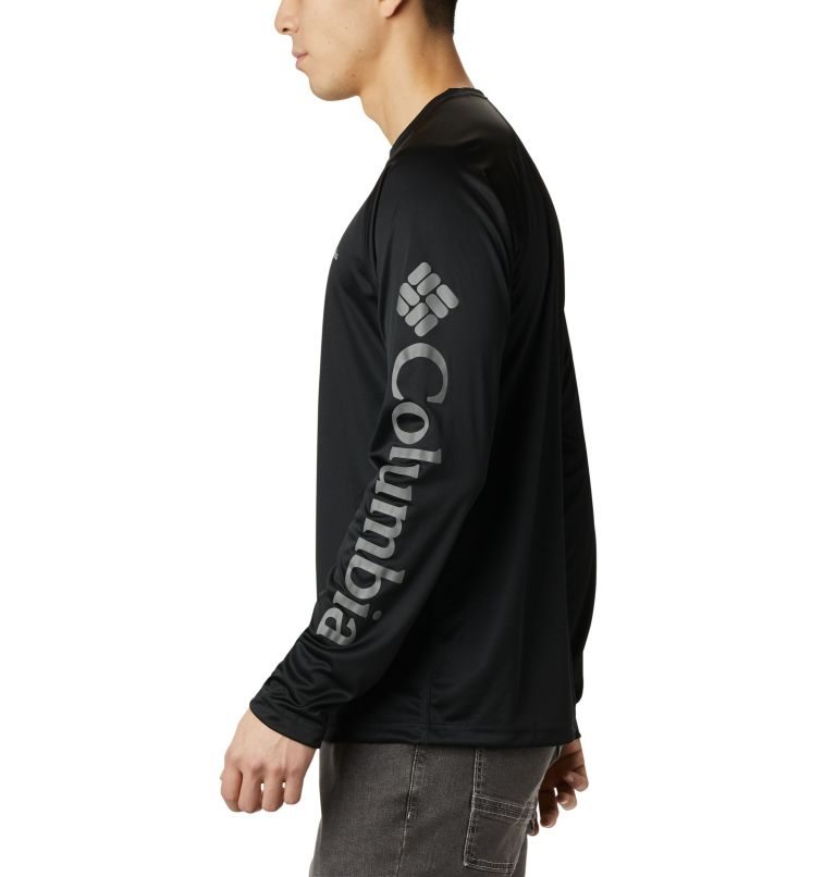 Hanorace Columbia Fork Stream Long Sleeve Barbati Negrii | KQM897Z0S