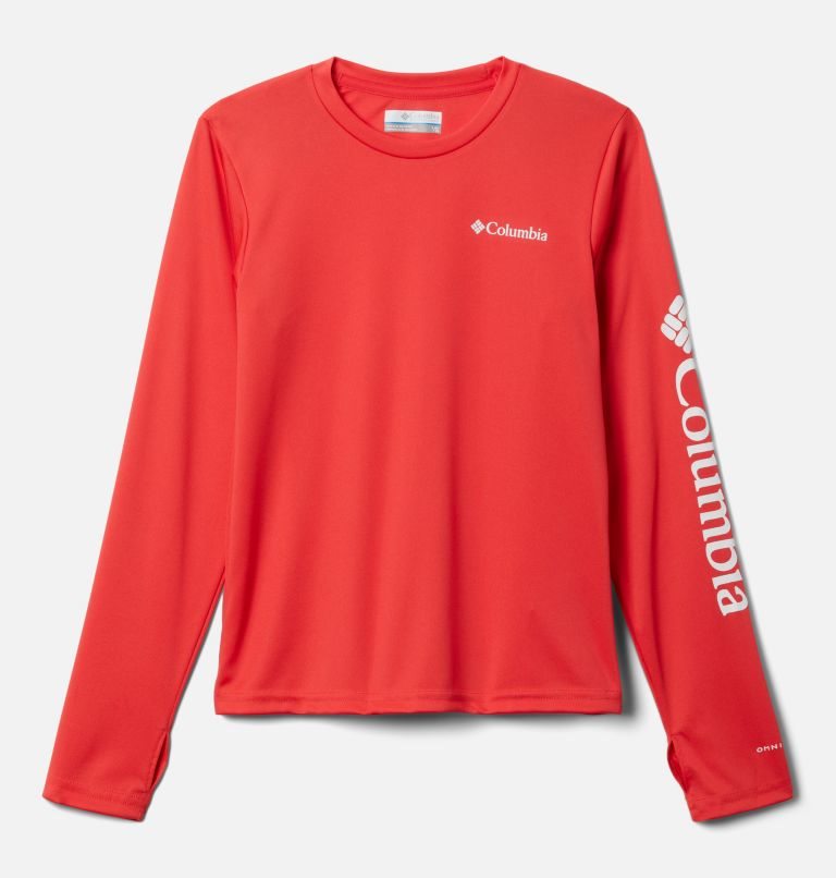 Hanorace Columbia Fork Stream Long Sleeve Copii Rosii | LR0AQ978S