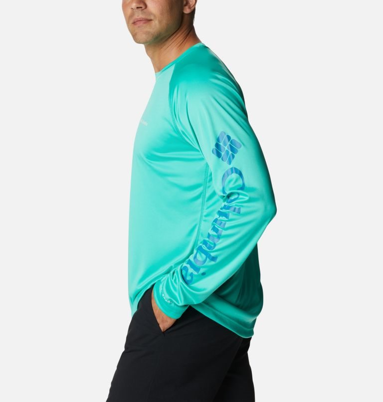 Hanorace Columbia Fork Stream Long Sleeve Barbati Turcoaz | UKM0Q9ZA1