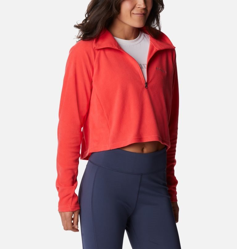 Hanorace Columbia Glacial Cropped Fleece II Dama Rosii | CNAQM807Z