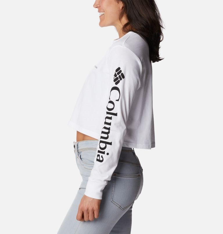 Hanorace Columbia North Cascades Long Sleeve Cropped Dama Albi | BI718MSZ9