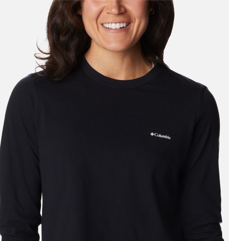 Hanorace Columbia North Cascades Long Sleeve Cropped Dama Negrii | VDQM781S0