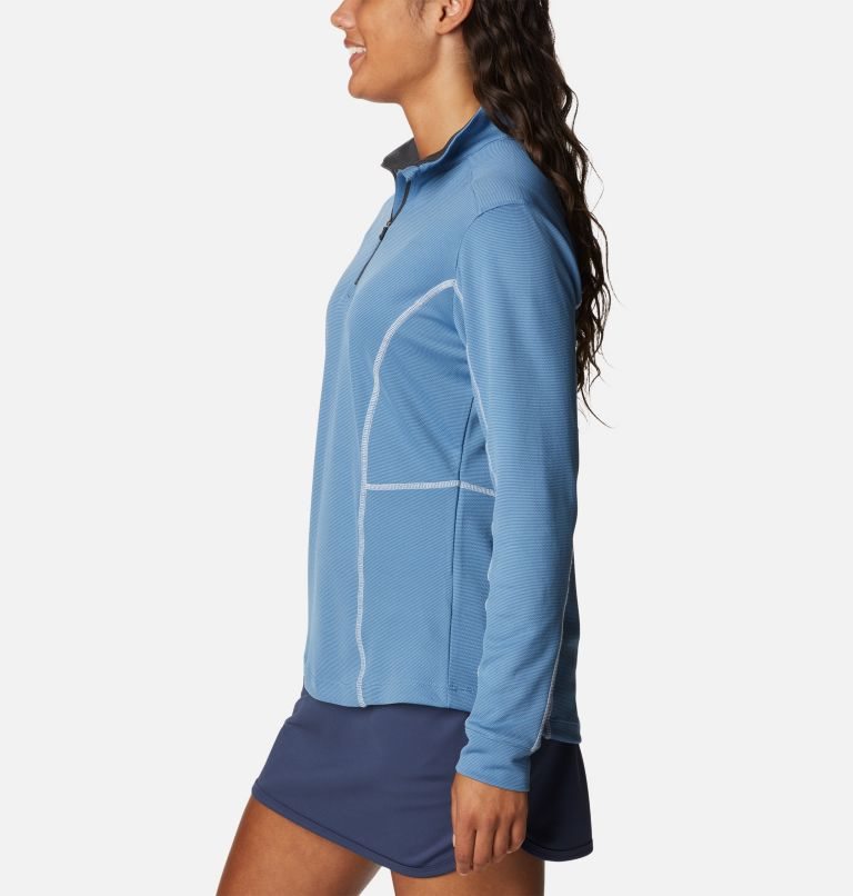 Hanorace Columbia Omni-Wick Shotgun Quarter-Zip Dama Albastri | TUAM70Z9S