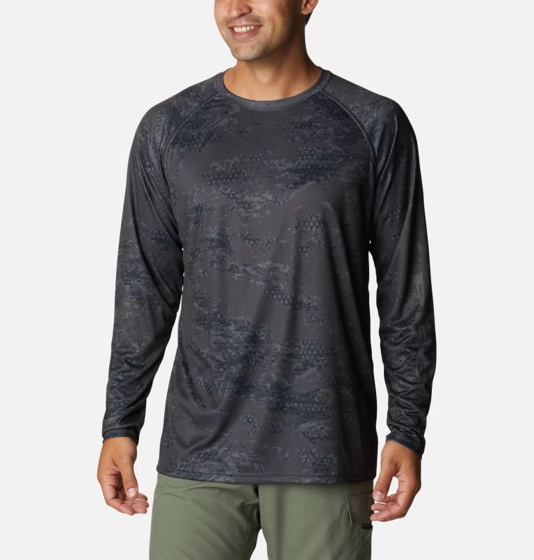 Hanorace Columbia PFG Super Terminal Tackle Long Sleeve Barbati Camuflaj | XDA8079ZM