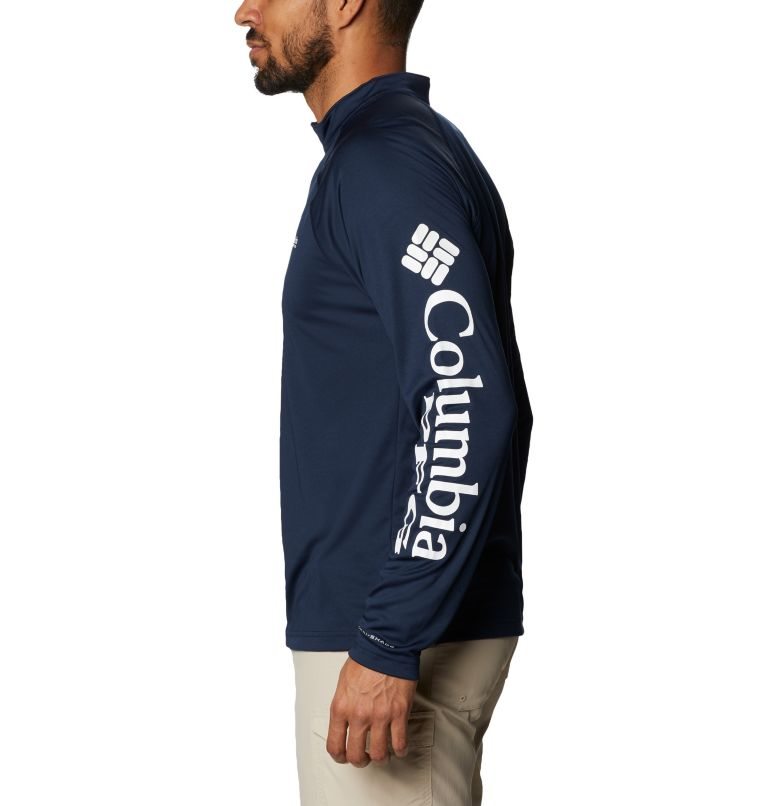 Hanorace Columbia PFG Terminal Tackle 1/4 Zip Barbati Bleumarin | CKZ9AS078