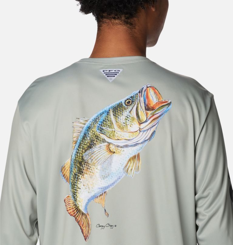 Hanorace Columbia PFG Terminal Tackle Carey Chen Long Sleeve Barbati Gri | OPS0917Z8