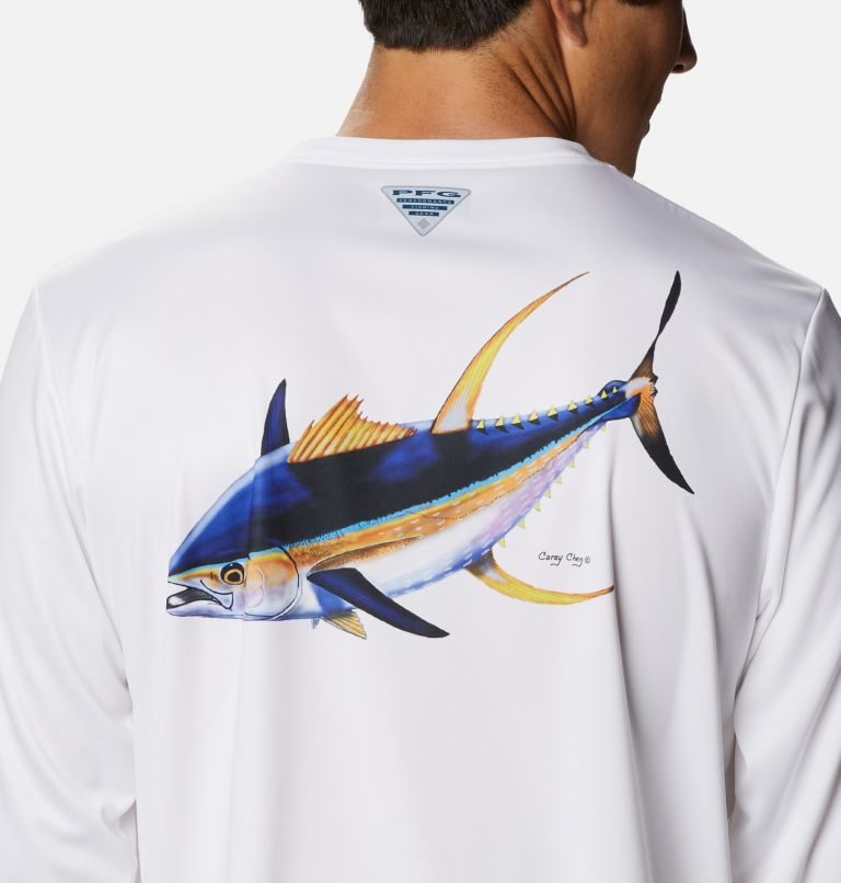 Hanorace Columbia PFG Terminal Tackle Carey Chen Long Sleeve Barbati Albi | OV70A9M8Q