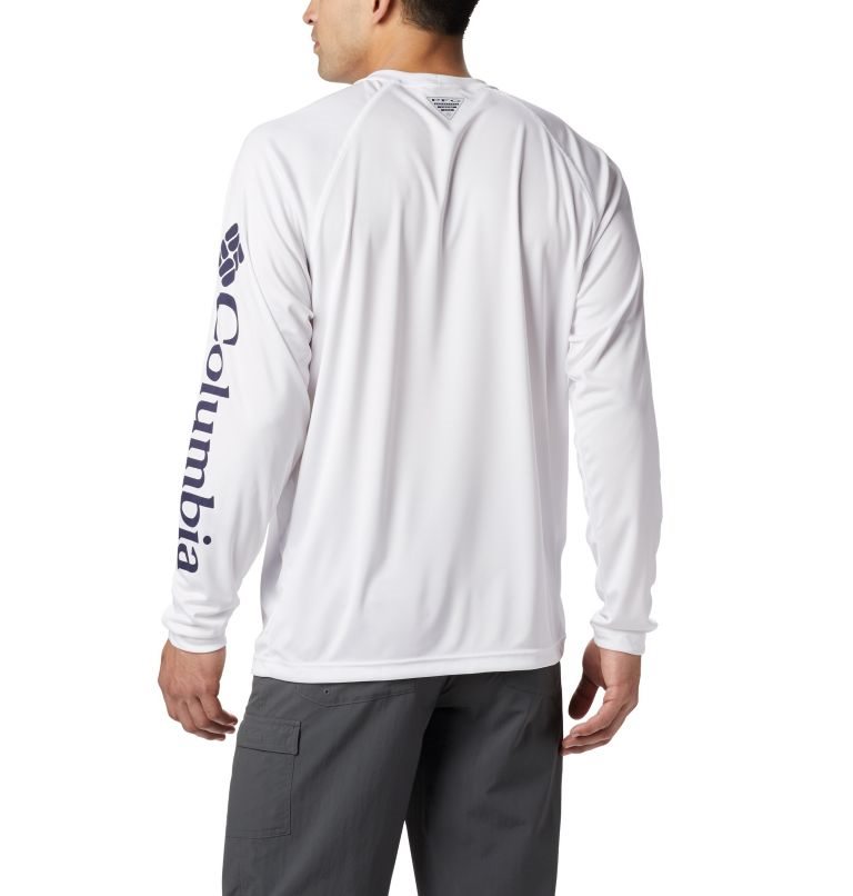 Hanorace Columbia PFG Terminal Tackle Long Sleeve Barbati Albi | ESS189A07