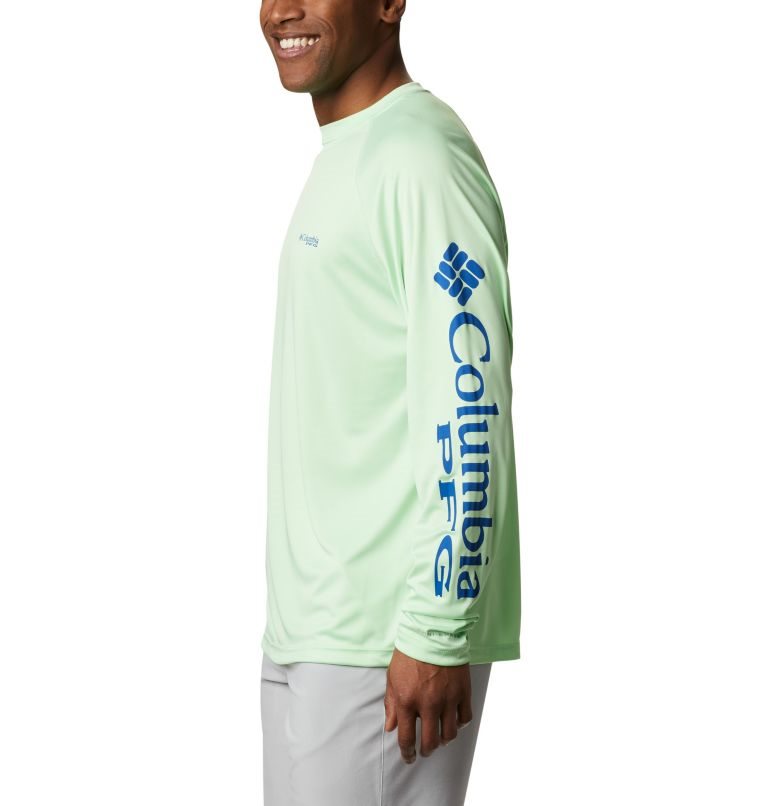 Hanorace Columbia PFG Terminal Tackle Long Sleeve Barbati Verde Menta | YX180SA7Z