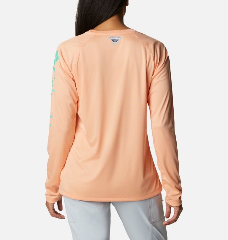 Hanorace Columbia PFG Tidal Tee Heather Long Sleeve Dama Corai | QU1M8AQZ7