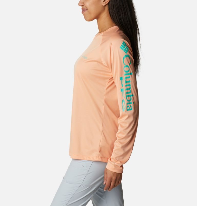 Hanorace Columbia PFG Tidal Tee Heather Long Sleeve Dama Corai | QU1M8AQZ7