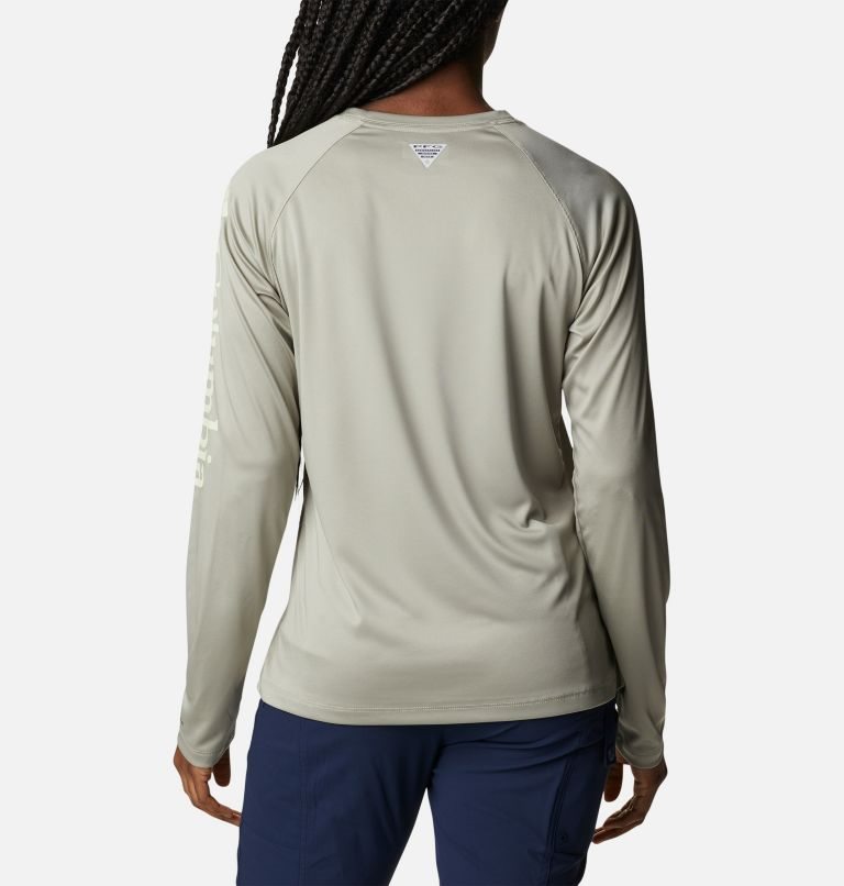 Hanorace Columbia PFG Tidal Tee II Long Sleeve Dama Masline Verzi | VL07QM98S