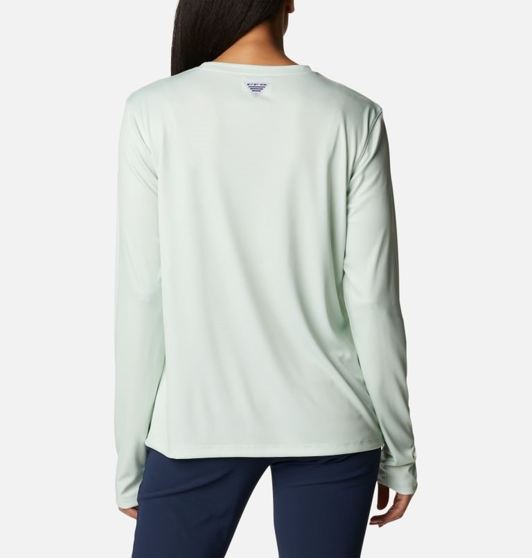 Hanorace Columbia PFG Tidal Tee Stacked Logo Long Sleeve Dama Verde Menta | MKQM7A91S