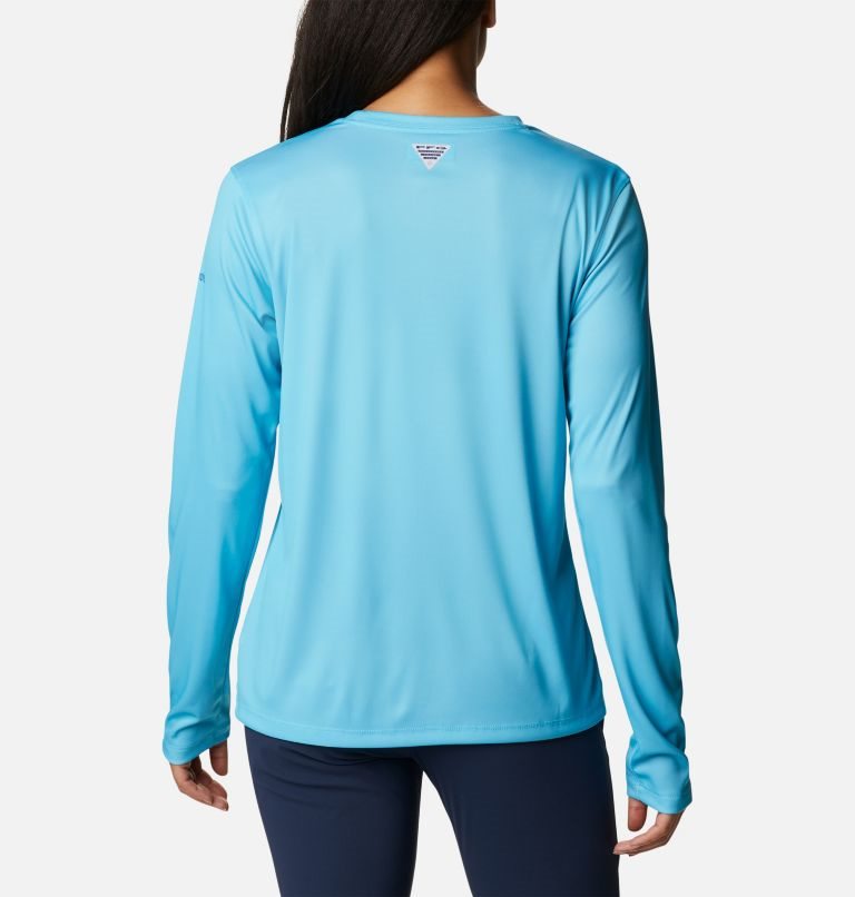 Hanorace Columbia PFG Tidal Tee Stacked Logo Long Sleeve Dama Turcoaz | ZNAZ978M0