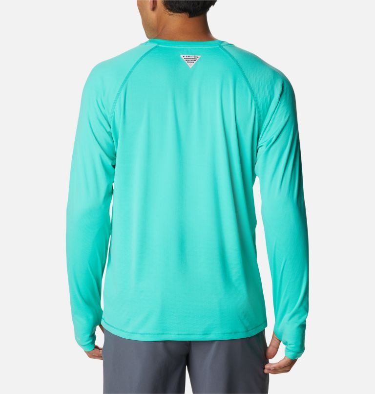 Hanorace Columbia PFG Zero Rules Ice Long Sleeve Barbati Turcoaz | AB9SM8AQ1