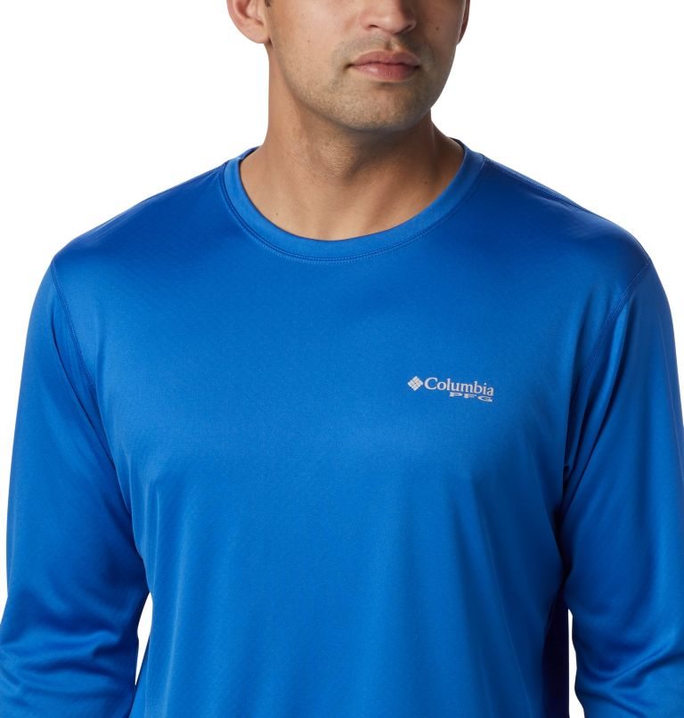 Hanorace Columbia PFG Zero Rules Long Sleeve Barbati Albastri | FYAZ80QSM