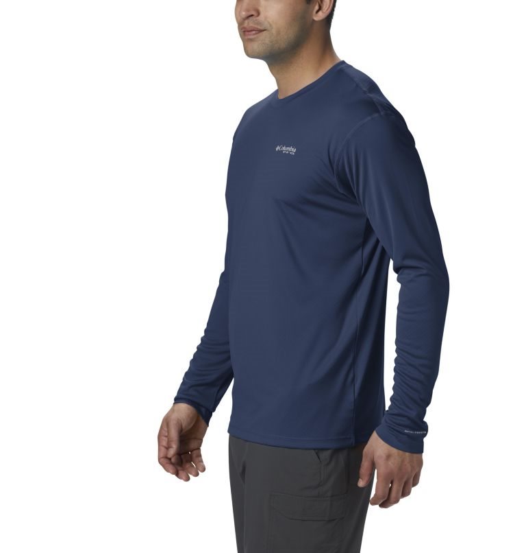 Hanorace Columbia PFG Zero Rules Long Sleeve Barbati Bleumarin | WM0Q7MA19