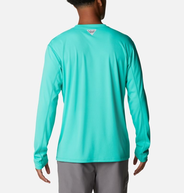 Hanorace Columbia PFG Zero Rules Long Sleeve Barbati Turcoaz | WP71S98AQ