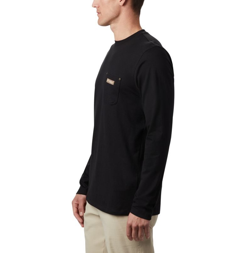 Hanorace Columbia PHG Roughtail Lucru Long Sleeve Pocket Barbati Negrii | AQ718MSQZ